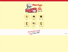 Tablet Screenshot of martyspizza.net