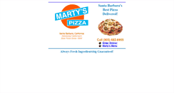 Desktop Screenshot of martyspizza.com